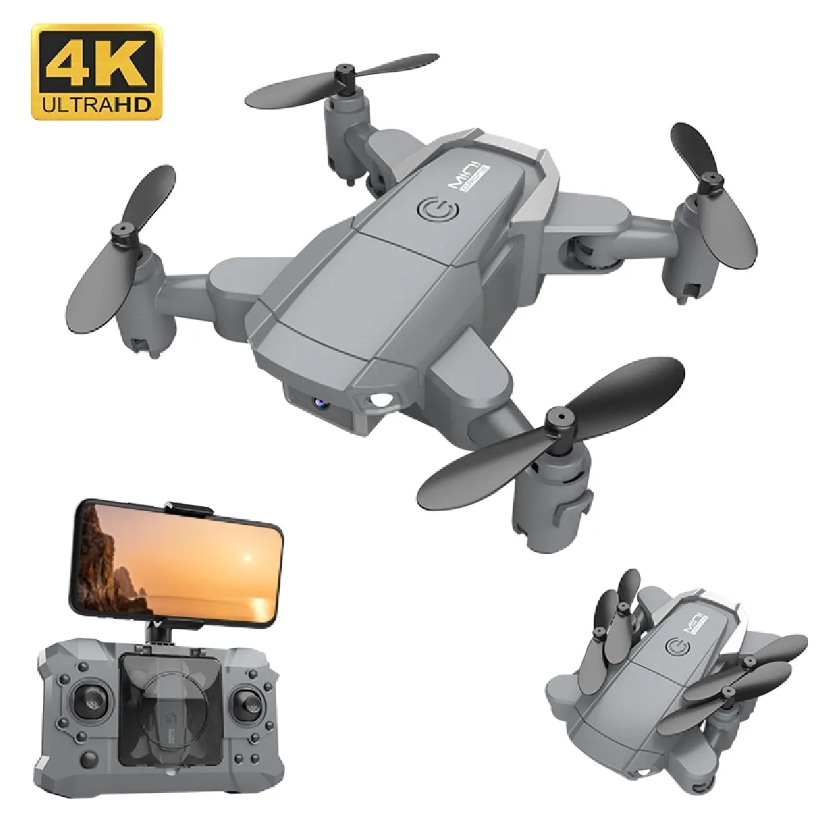 Nouveau KY905 mini drone 4K HD caméra généralité WIFI transmission en temps réel FPV Suivez-moi pliable RC 4x4 jouet DRON - RC Helicopter