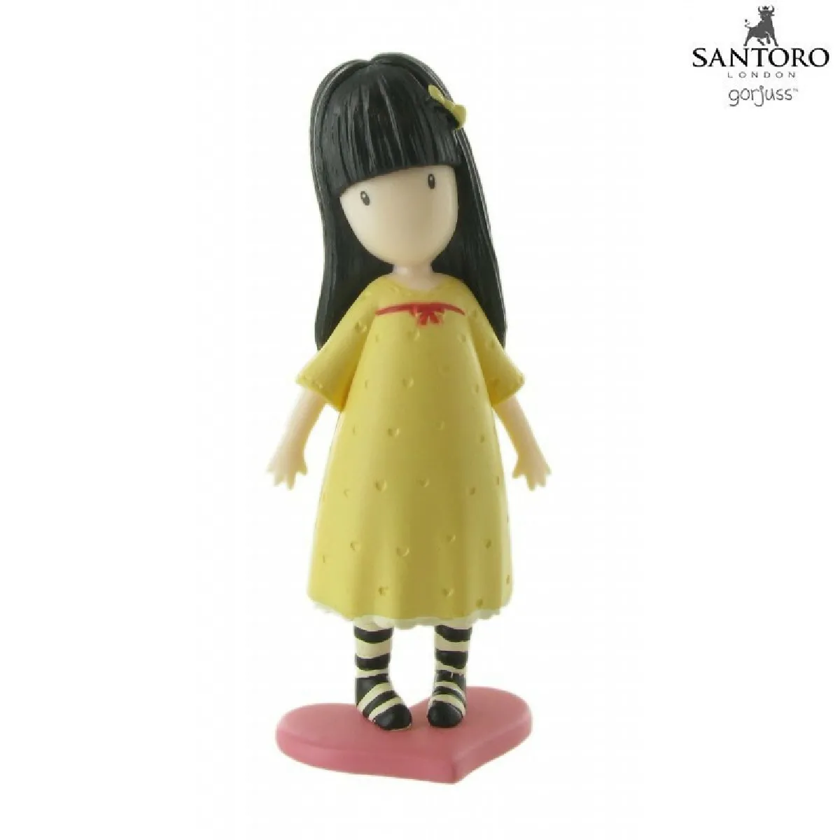 COMANSI Figurine Gorjuss de Santoro petite fille avec une robe jaune