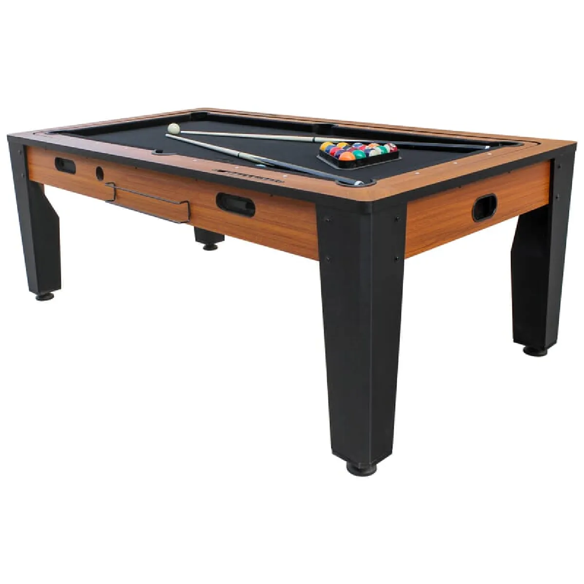 Table multi jeux Billard convertible air hockey industrielle (couleur : Bois)