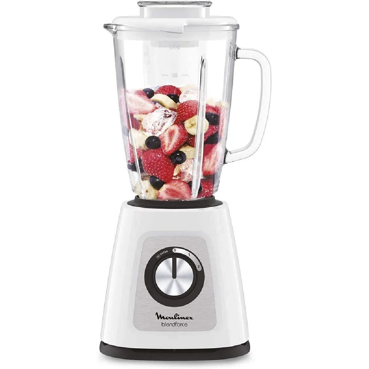 blender électrique de 1,75L 800W blanc noir