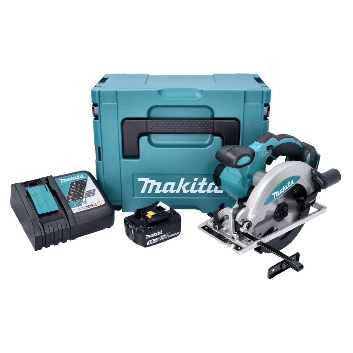 Makita DSS 610 RF1J Scie circulaire à main sans fil 18 V 165 mm + 1x Batterie BL 1830 B + Chargeur DC18RC + MAKPAC