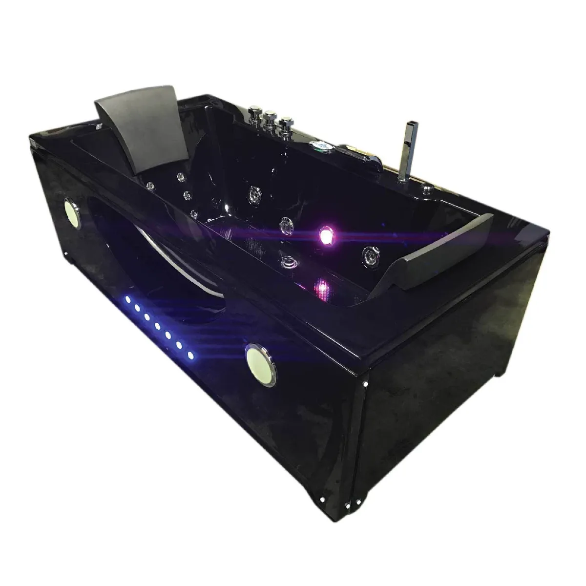 BAIGNOIRE BALNEO BAIN Hypnotic BAIGNOIRE D'ANGLE TOURBILLON MASSANTE 180 x 90 cm SPA 2 PERSONNES