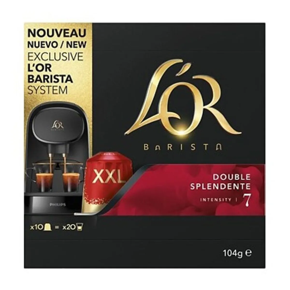 Café en capsules barista L'OR double splendente x10