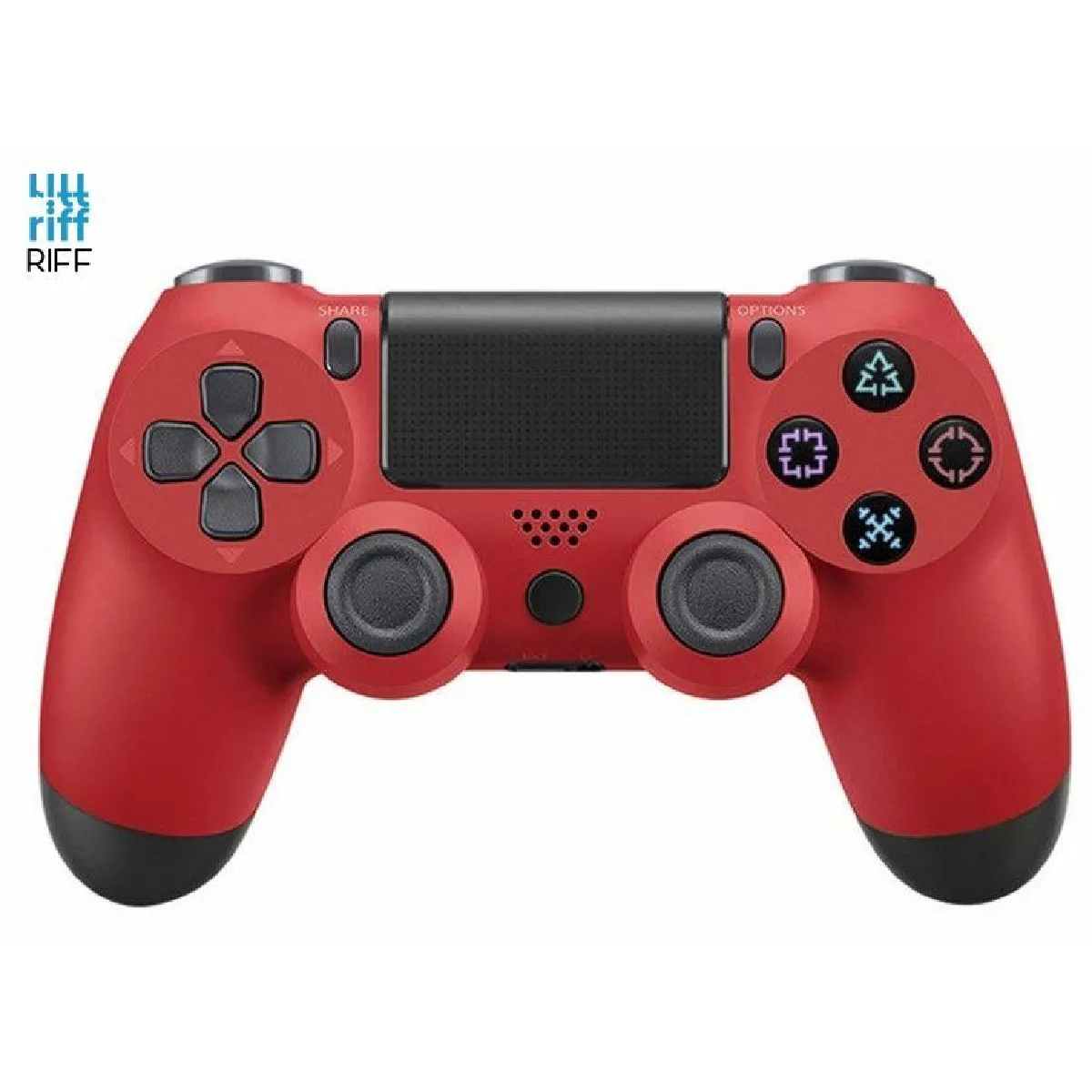 Manette de jeu sans fil Riff DualShock 4 v2 pour PlayStation PS4 / PS TV / PS Now Magmad Red