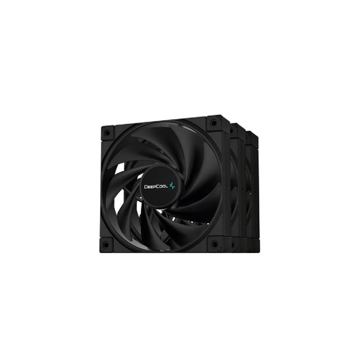 Ventillateur de cabine DEEPCOOL R-FK120-BKNPF3-G-1 Ø 12 cm (3 Unités)