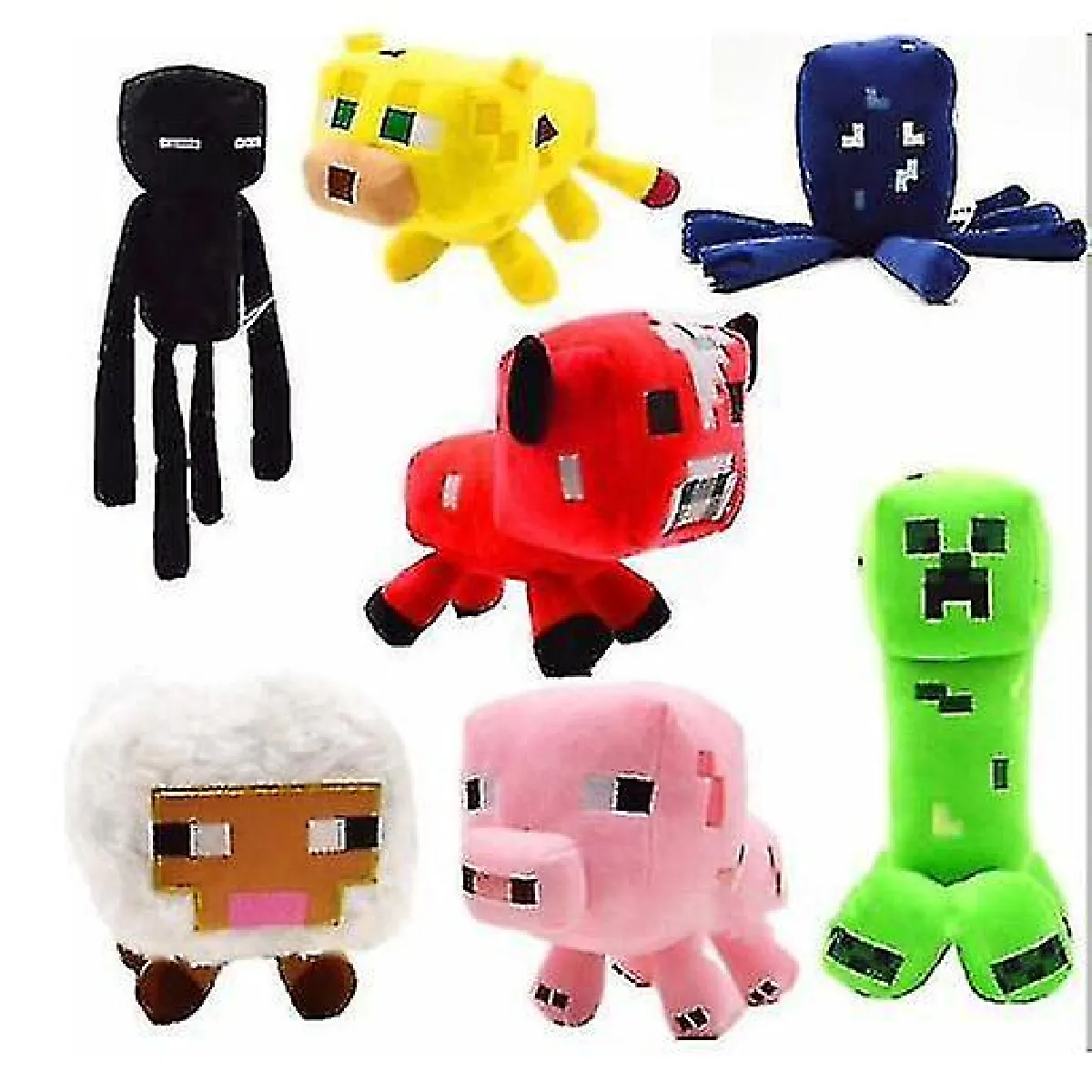 Minecraft peluche jouet creeper animal animal moelle moelleux