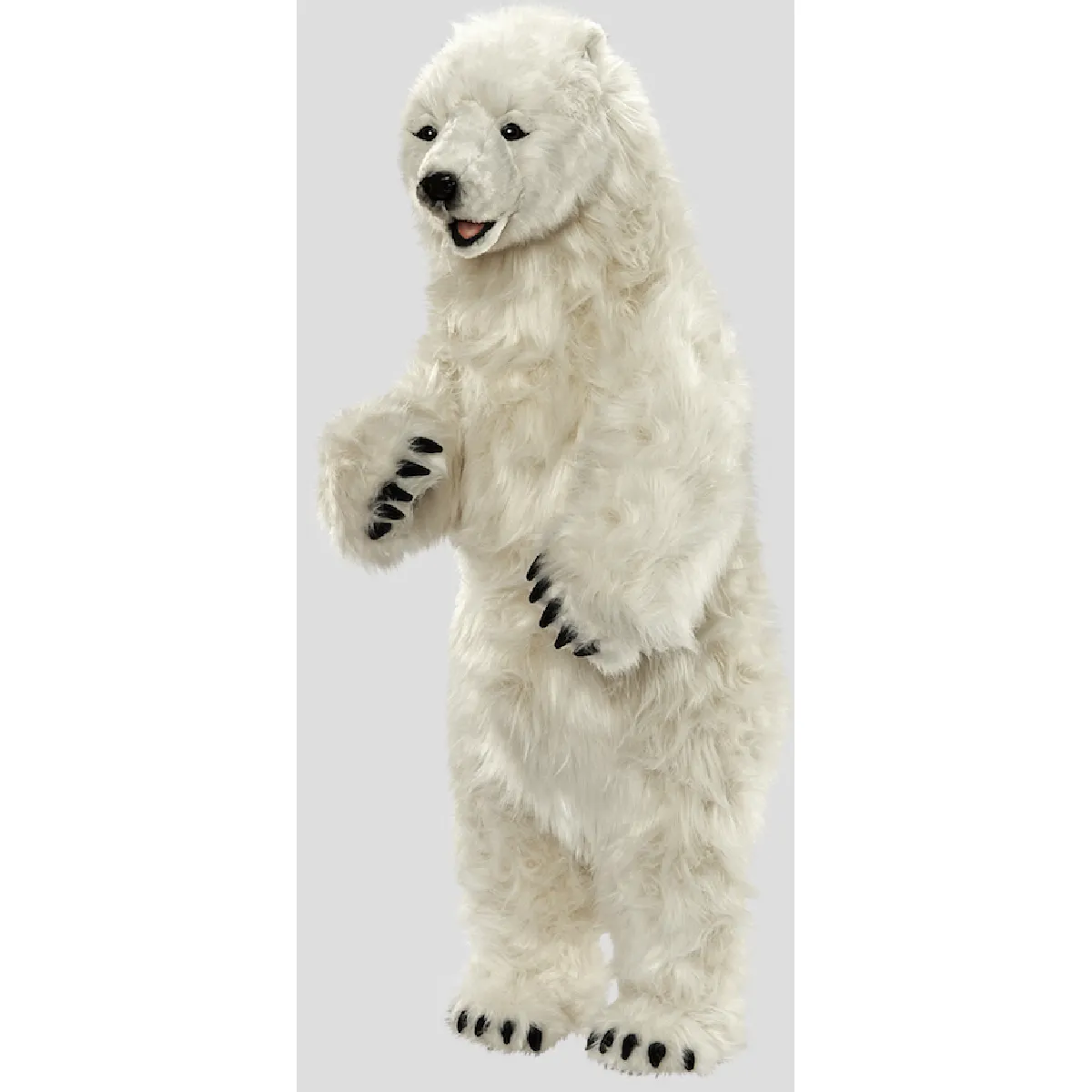 Hansa Peluche Geante Ours Polaire Dresse 100cmH 50cmL