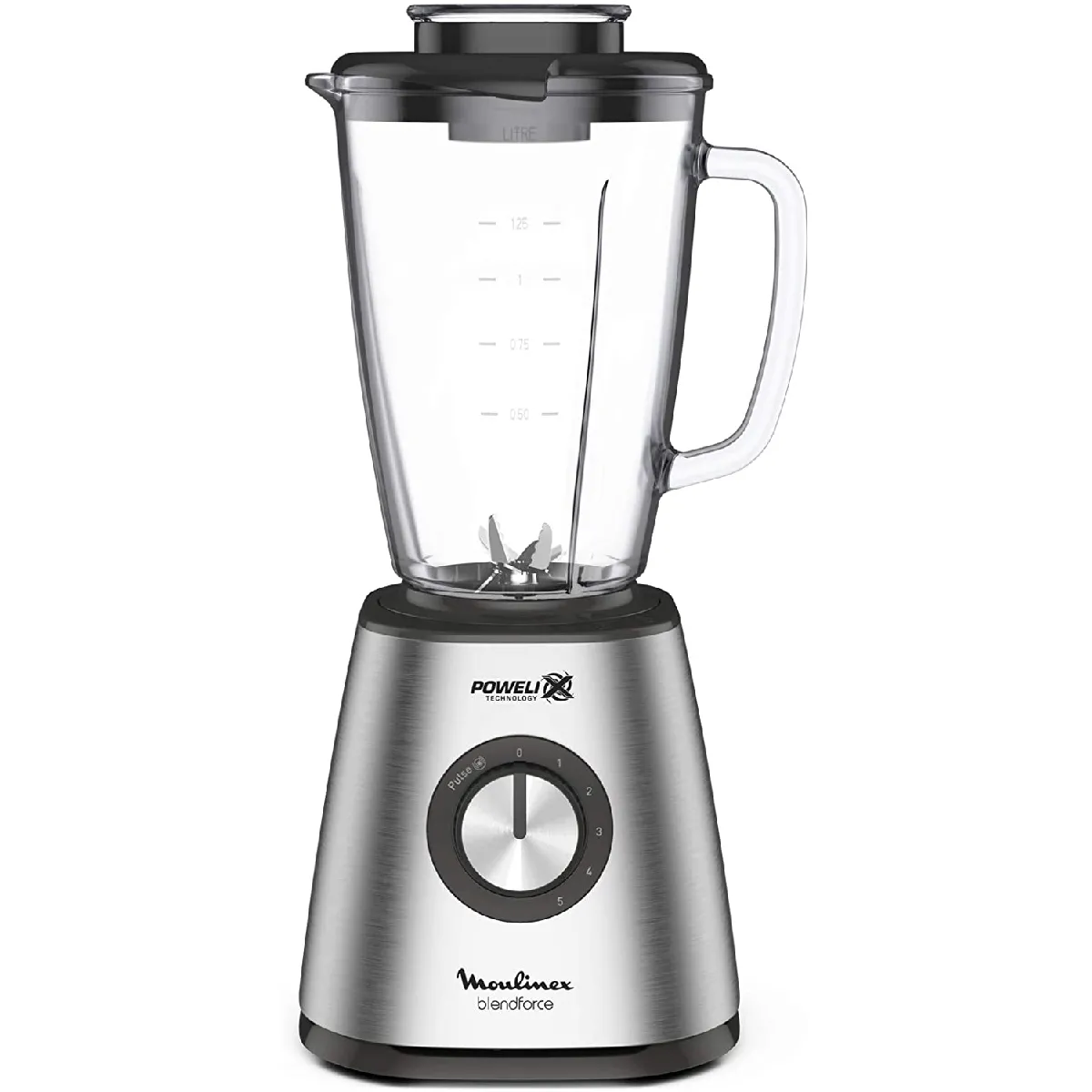 blender électrique de 1,75L 800W noir gris