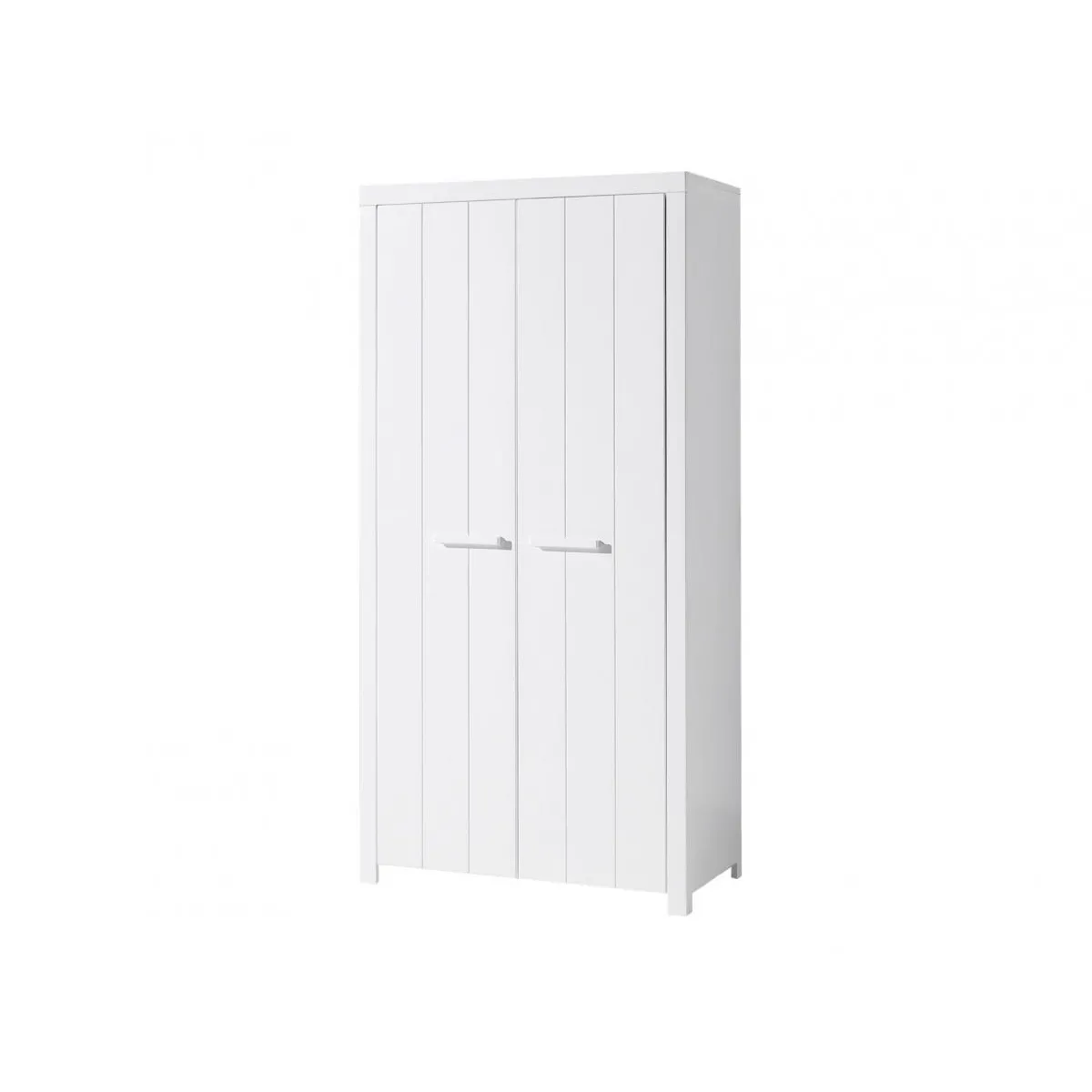 Vipack ERIK Armoire 2 portes en bois laqué blanc Longueur 100cm