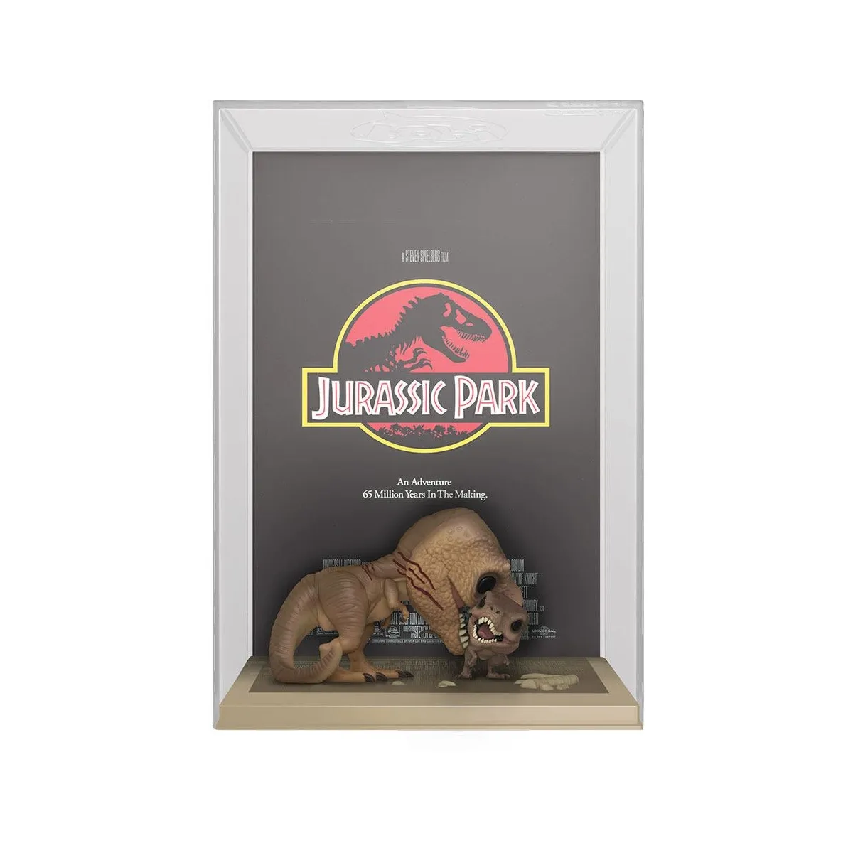 jurassic-park-movie-poster-et-figurine-pop!-tyrannosaurus-rex-velociraptor-9-cm-0889698615037