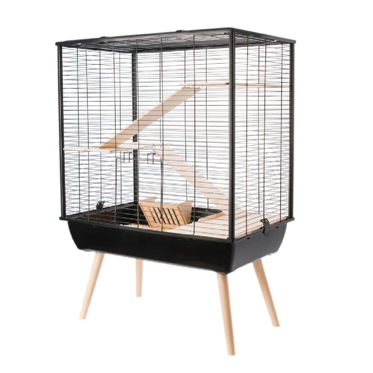 Cage Neo cosy pour grands rongeurs 80 cm noir.