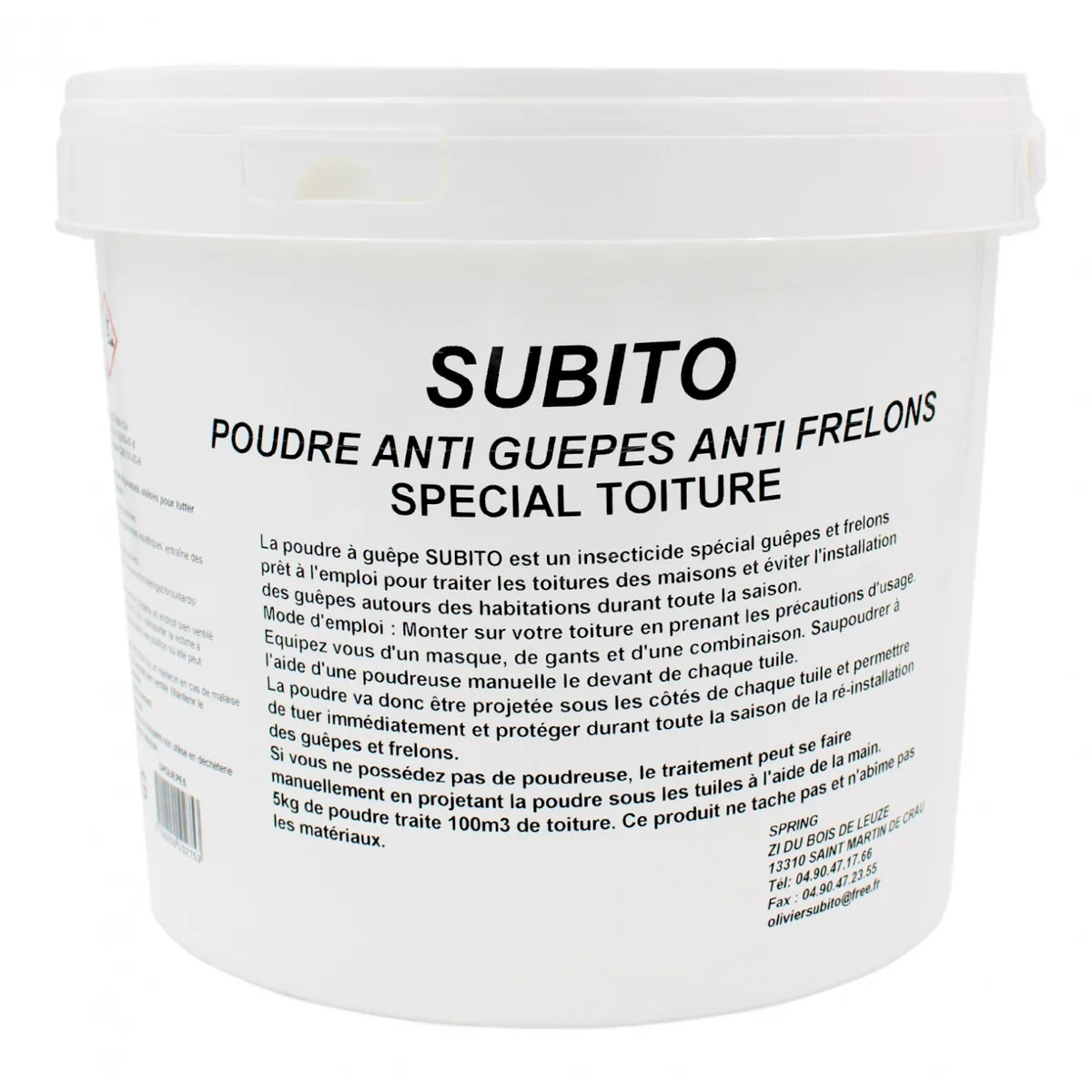 Poudre anti guêpes/frelons special toiture 5 kg - spguepe5 - SUBITO