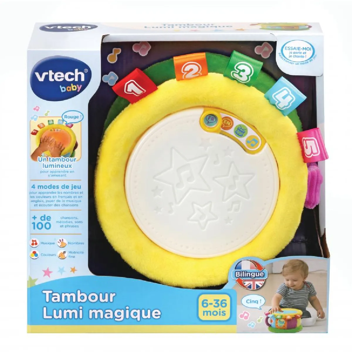 Tambour lumi magique en tissus