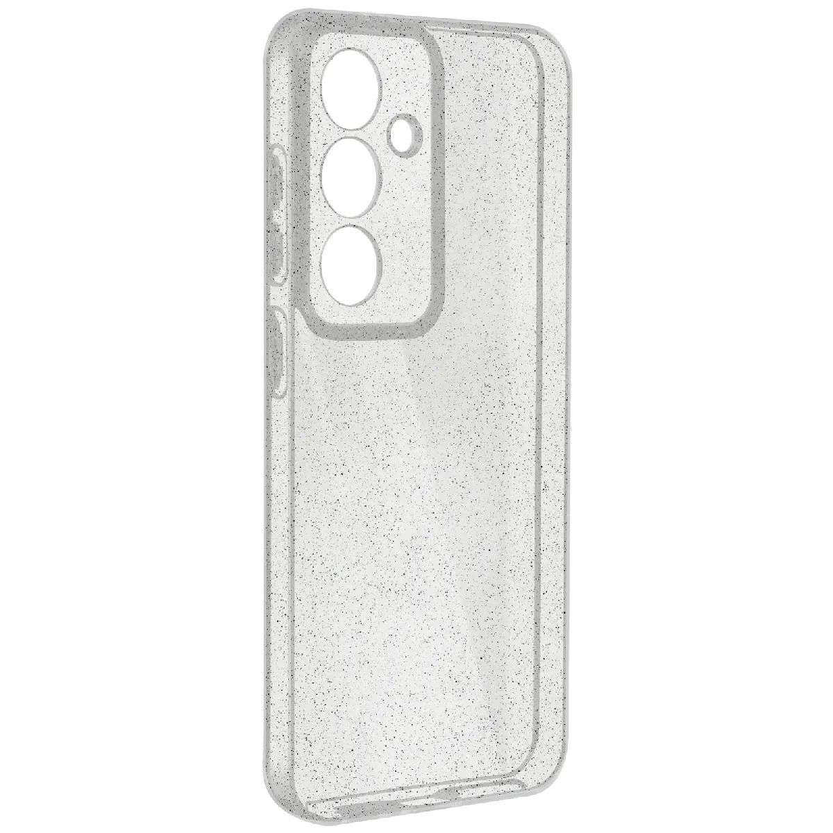 Avizar Coque pour Samsung S24 Silicone Pailleté Caméra Protégée Transparent