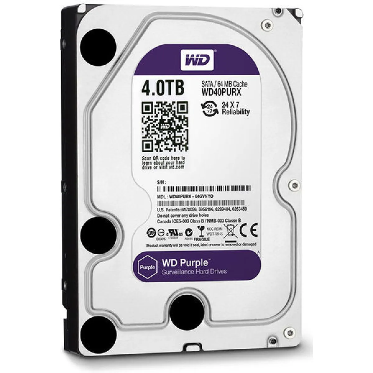 WESTERN DIGITAL WD Purple 4 To