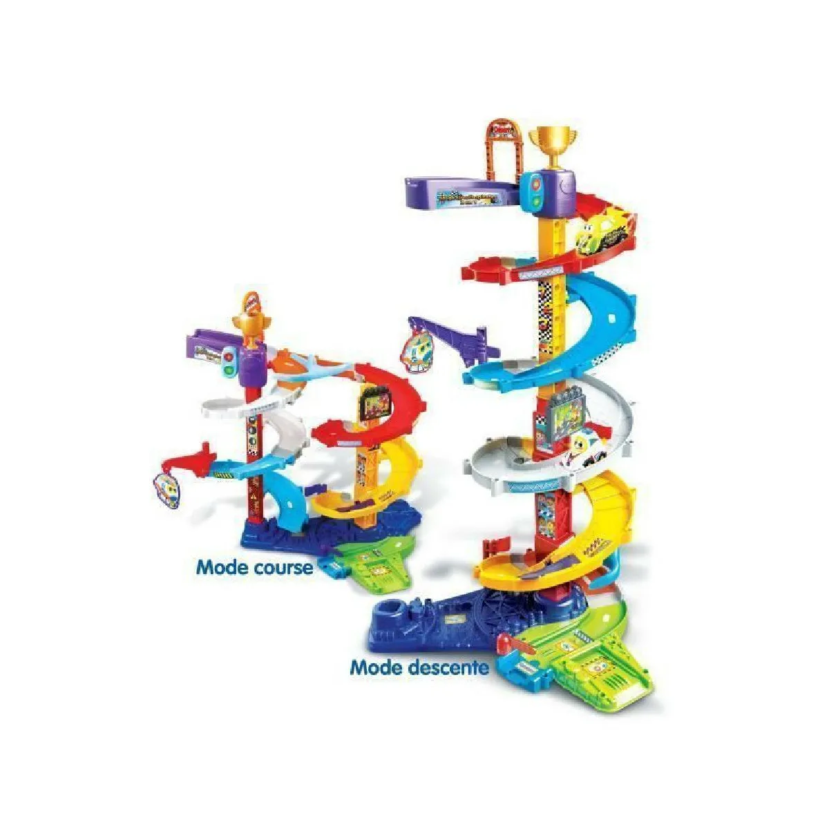 Vtech - Tut Tut Bolides - mega circuit spirales 2 en 1 + titouan, fou du volant