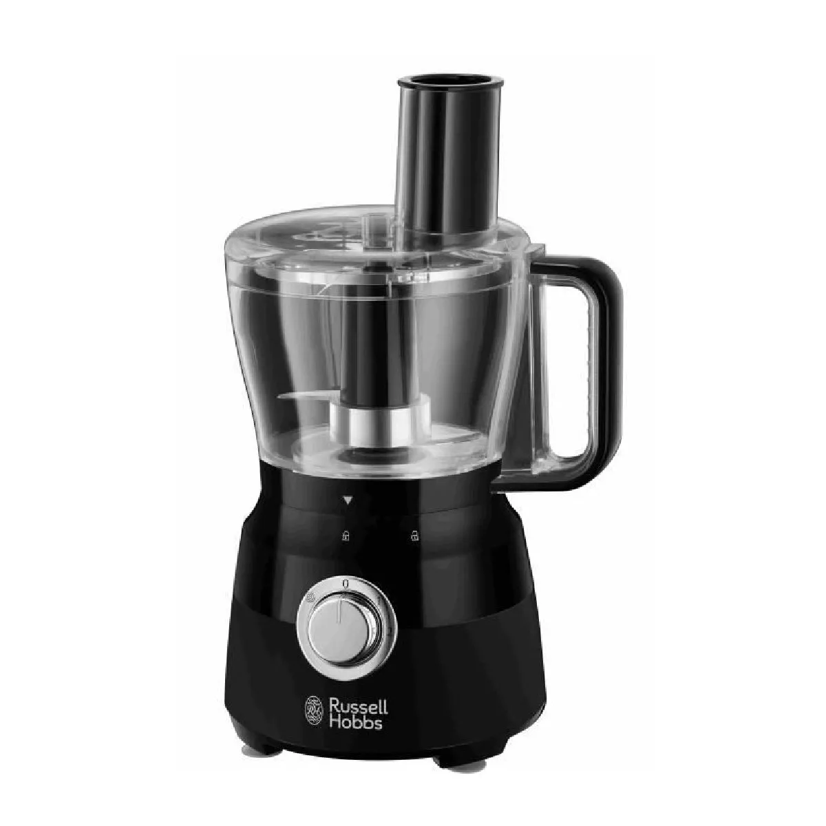 Robot Multifonction - RUSSELL HOBBS - Matte Black 24732-56 - 600 W - Bol 2,5 L - Lames inox - Disque réversible - Noir mat