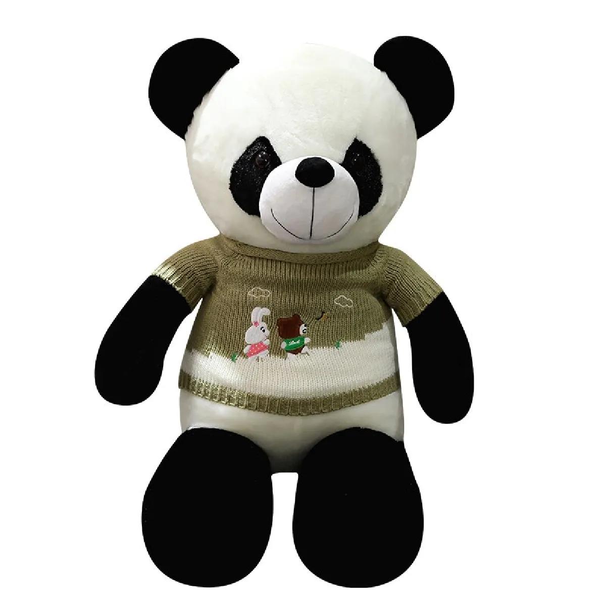 60cm mignon bébé grand pull géant panda ours peluche animal en peluche poupée animal jouet oreiller dessin animé kawaii poupée fille amoureux cadeau - peluche animal en peluche