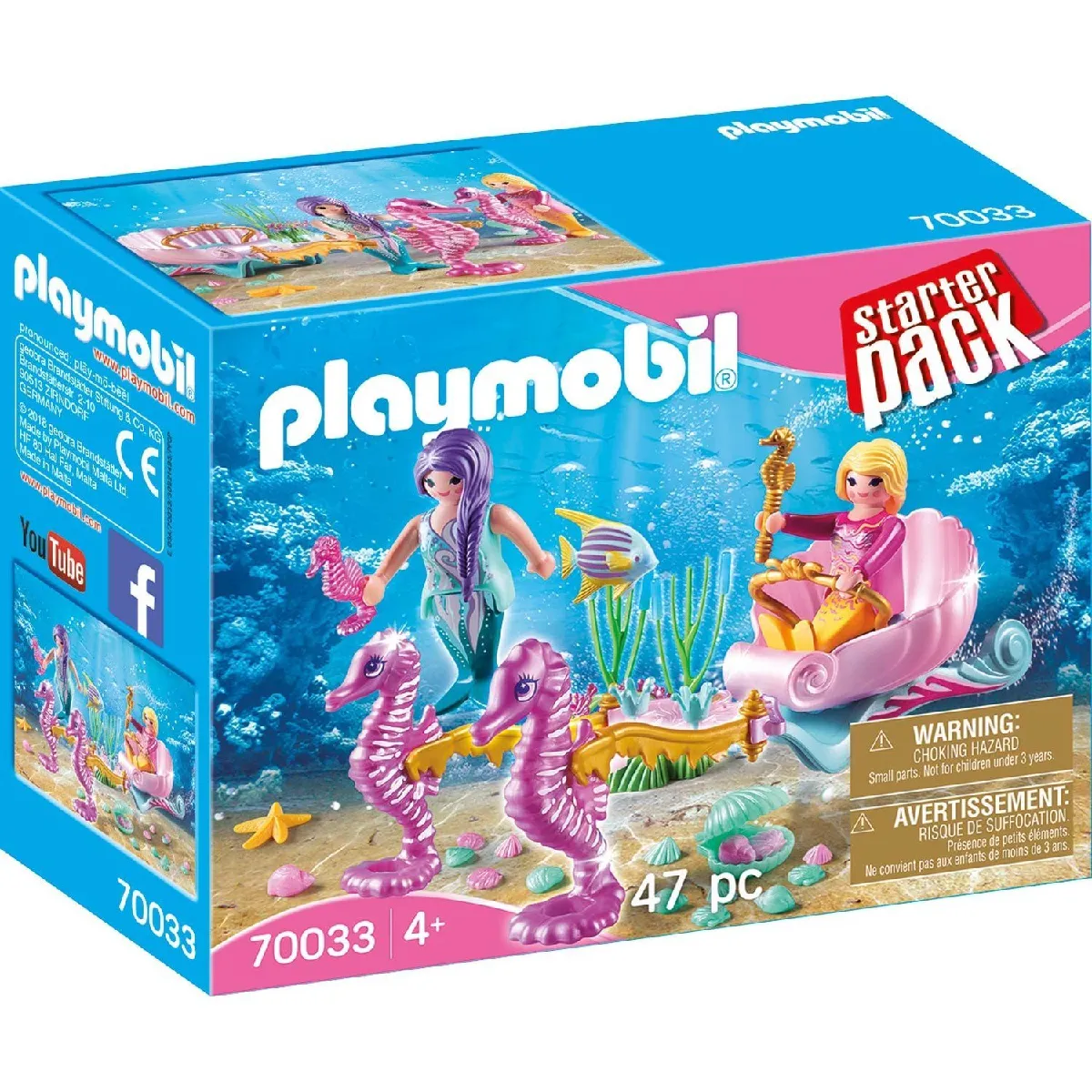 PLAYMOBIL 70033 Magic - StarterPack Sirènes avec carrosse