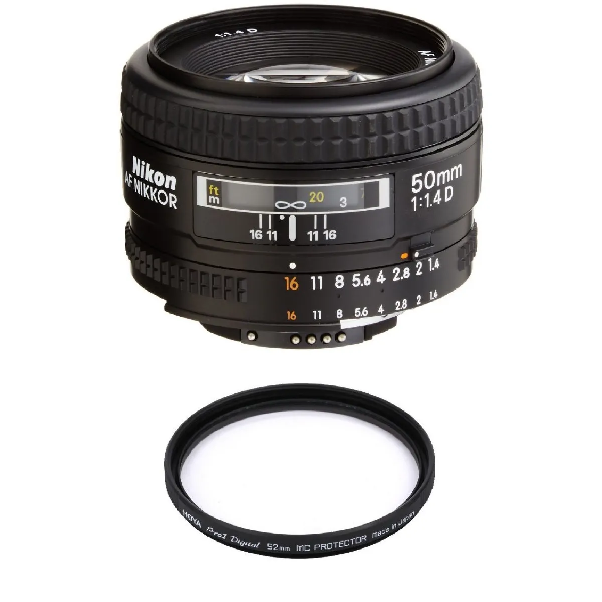 NIKON AF 50MM F1.4D + HOYA 52mm PRO 1D Protector