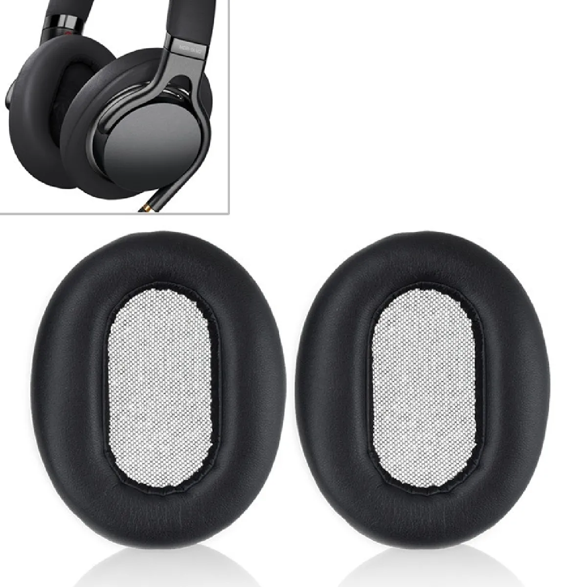 Coussinets Mousse Étui de protection pour casque avec une éponge et une paire de cartes Sony MDR-1AM2