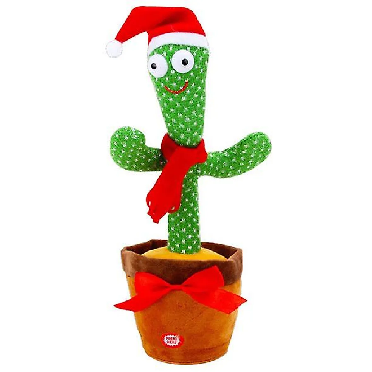 Danse cactus jouets peluche electronique chant enregistrement eclairage noel deco cadeaux