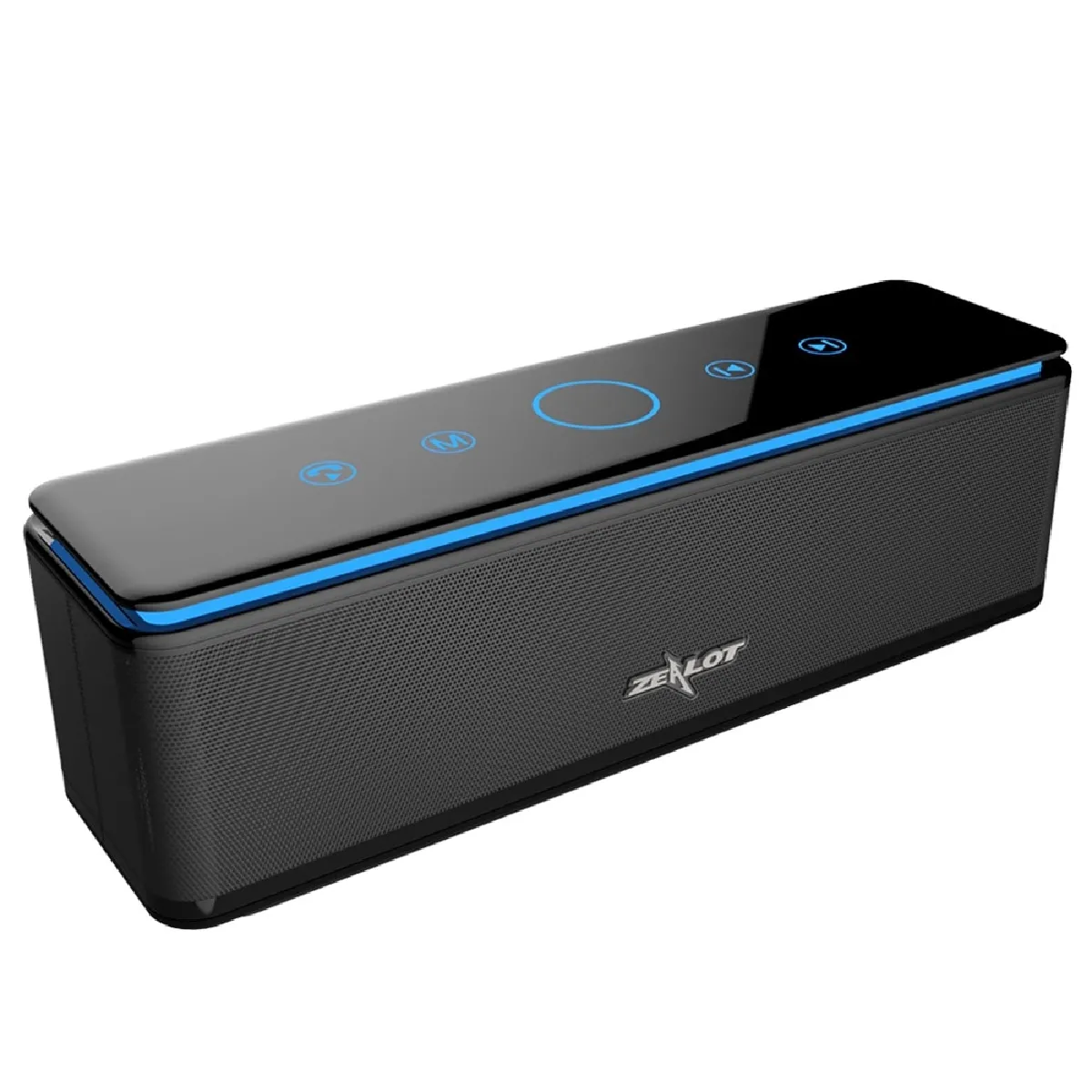 Haut-parleur Bluetooth portable puissant Subwoofer 4 haut-parleurs HiFi Home Cinema Audio Haut-parleur sans fil - Haut-parleur combiné (noir)