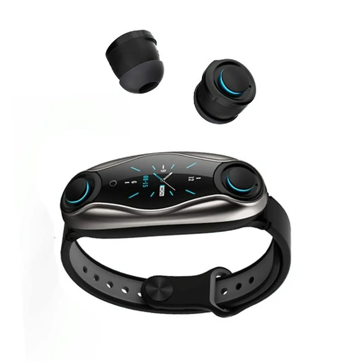 Bracelet Sportif Connecté Écouteurs Bluetooth & Suivi Santé