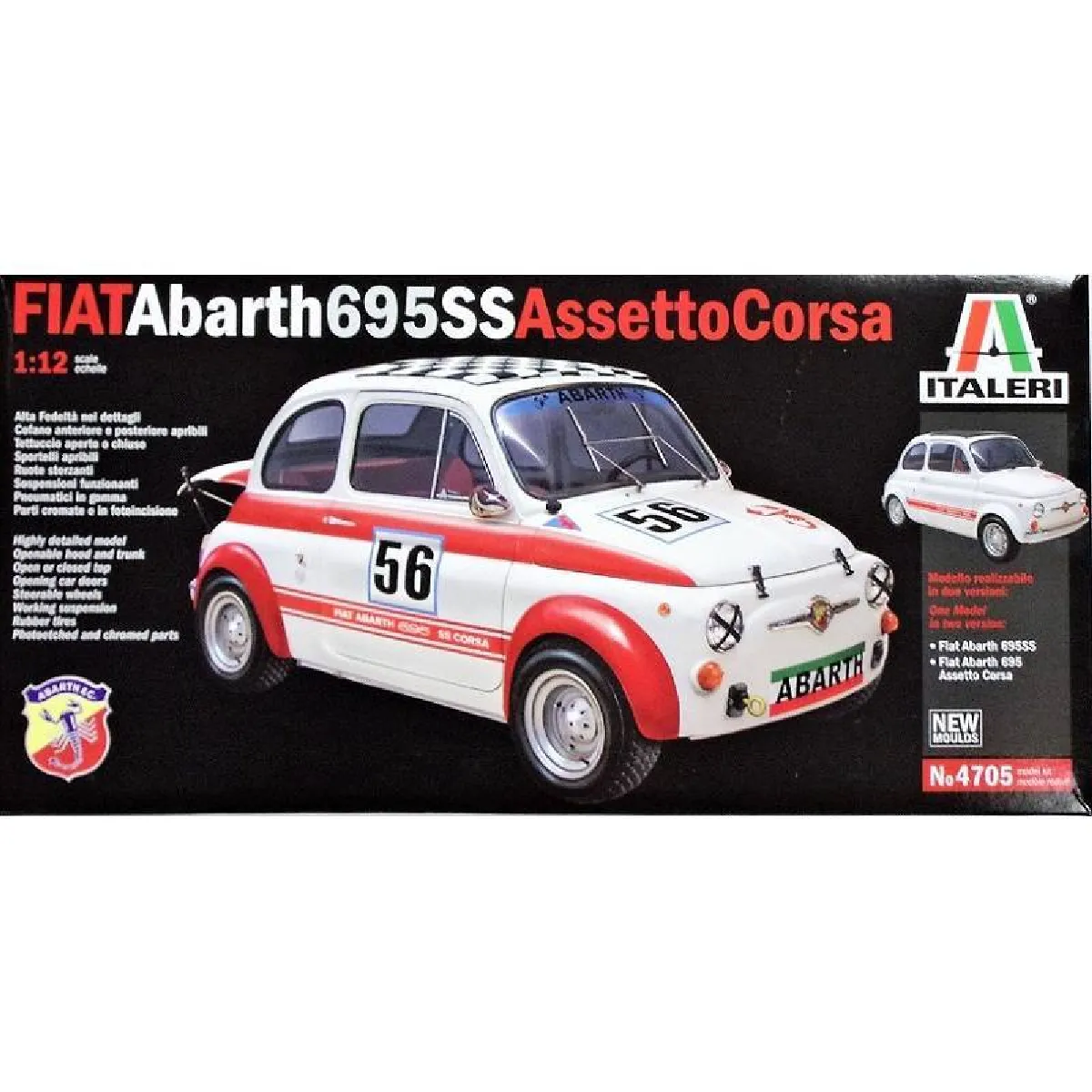 Maquette Voiture Maquette Camion Fiat Abarth 695 Ss Assetto Corsa