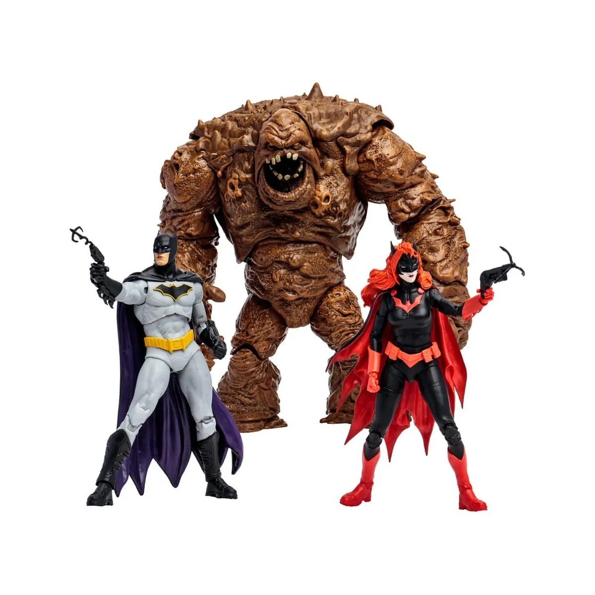 DC Multiverse - Figurines Multipack Clayface, Batman & Batwoman (DC Rebirth) (Gold Label) 18 cm