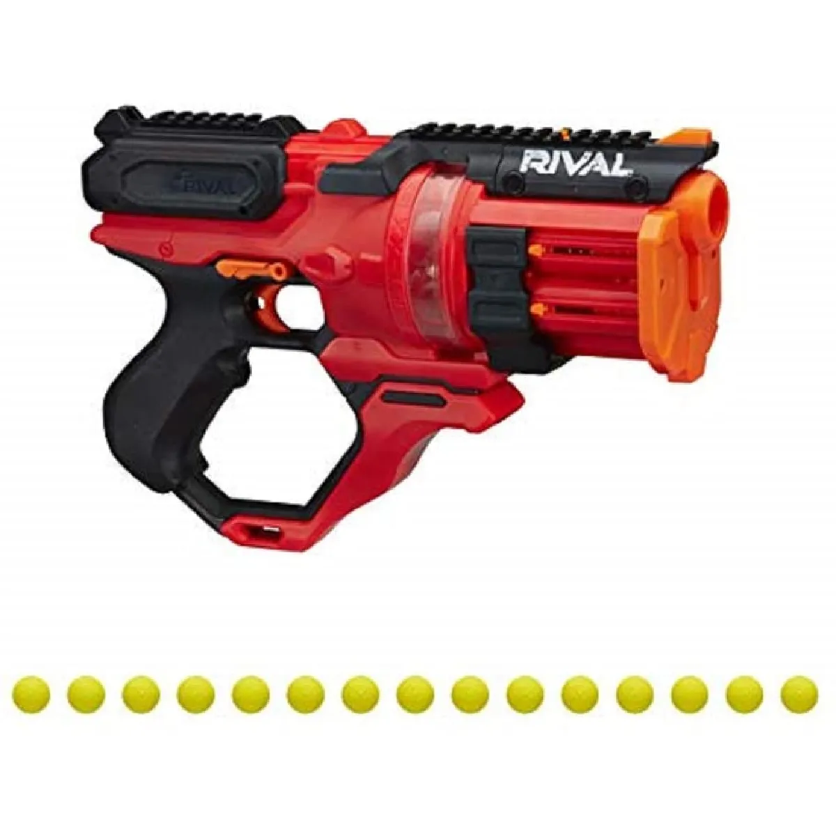 pistolet rival Roundhouse XX-1500 Rouge et Billes en Mousse Rival Officielles rouge noir