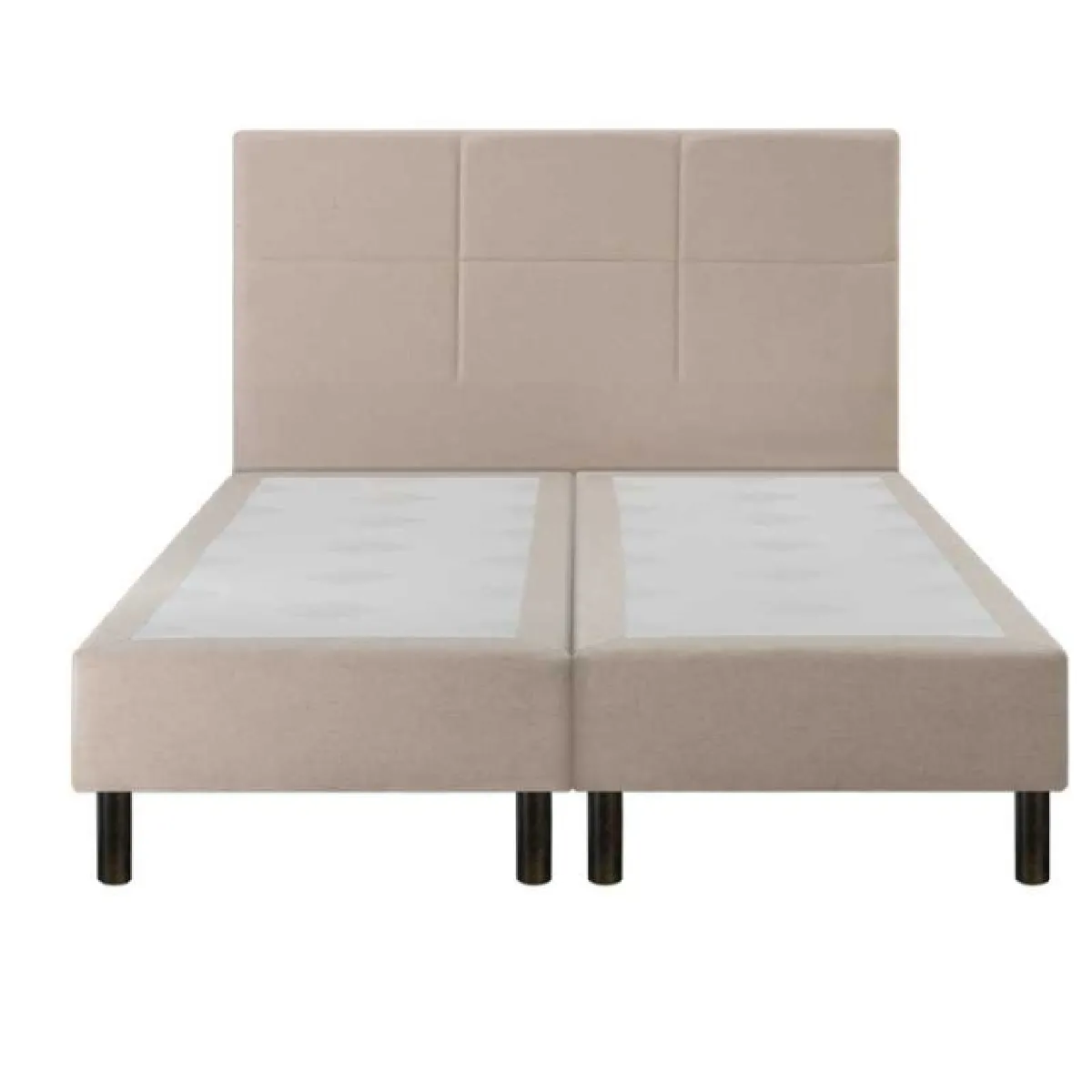 Sommier Epeda Enchanteur Boxspring 3 en 1 Chenillé Lin 160x200 - Double Sommier