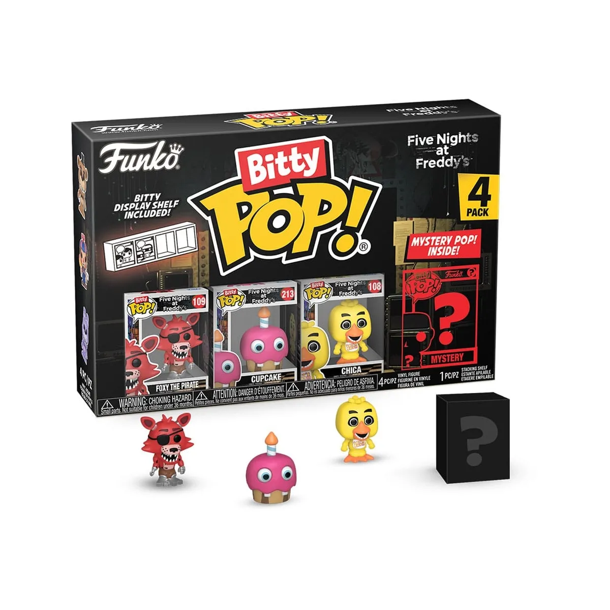 Five Nights at Freddy's - Pack 4 figurines Bitty POP! Foxy 2,5 cm