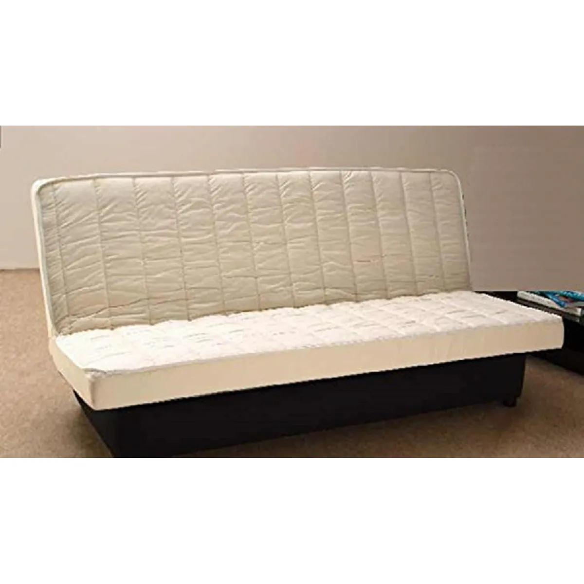 Matelas Clic Clac 140x190 Latex Naturel de densité 80 Kg/m3 et Mousse Poli Lattex Indéformable Tissu Strech très résistant - Hauteur 15 cm - Soutien Equilibré + Protège Matelas et Oreiller à Mémoire de Forme valeur OFFERT GOLD15