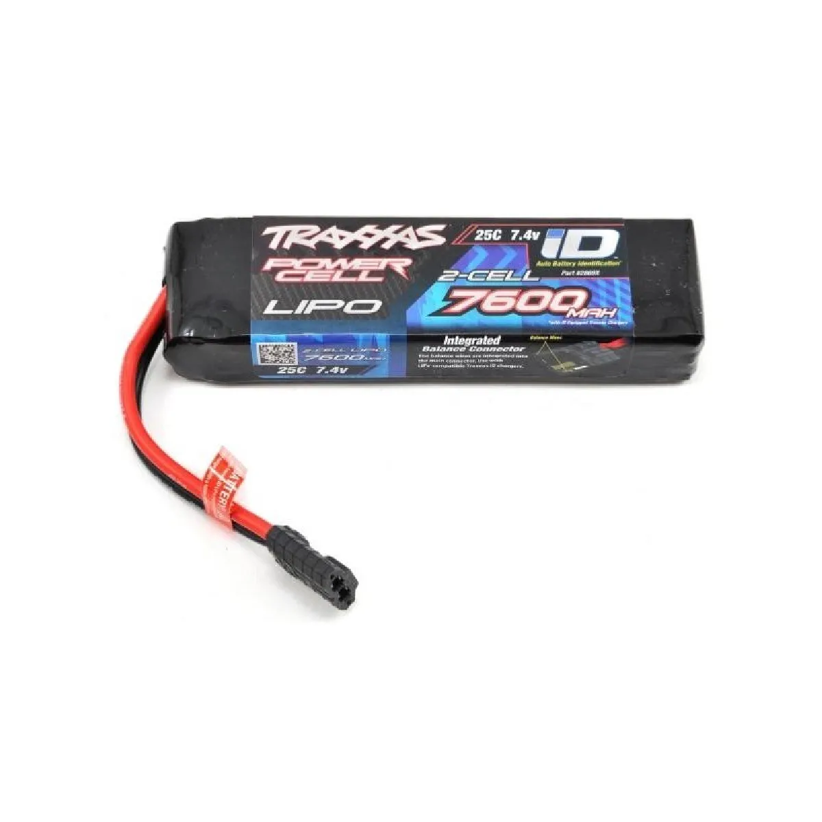 Batterie Traxxas Lipo 7,4V 7600mAh 25C ID - Traxxas TRX2869X