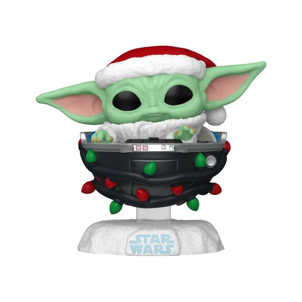 Star Wars : Mandalorian - Figurine POP! Holiday Grogu Pram 9 cm