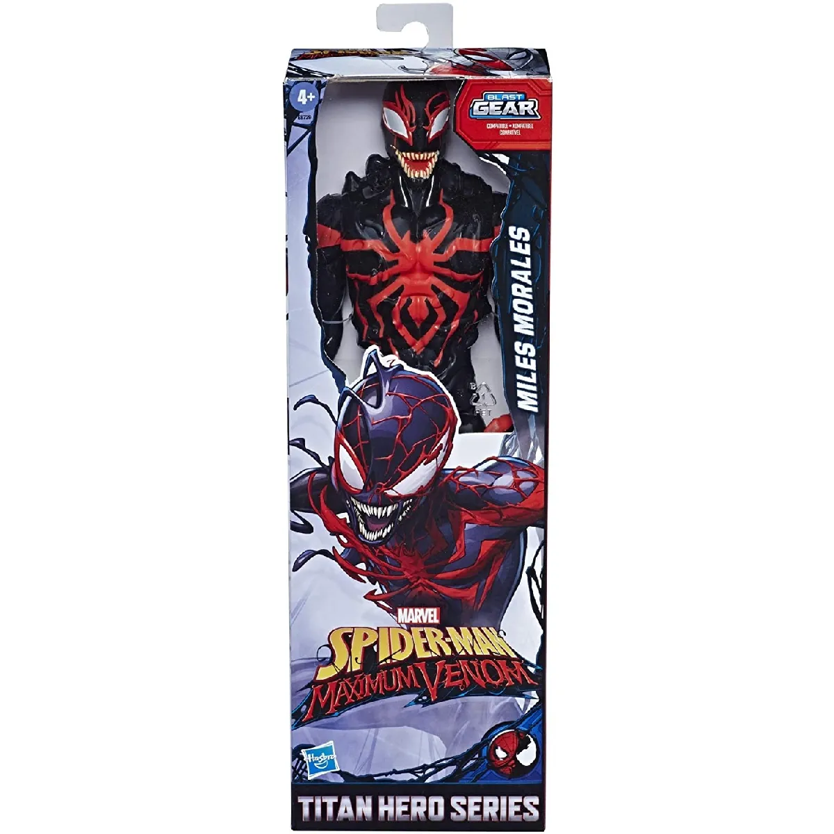 Spider-Man Marvel Maximum Venom Figurine Titan Hero Miles Morales - 30 cm