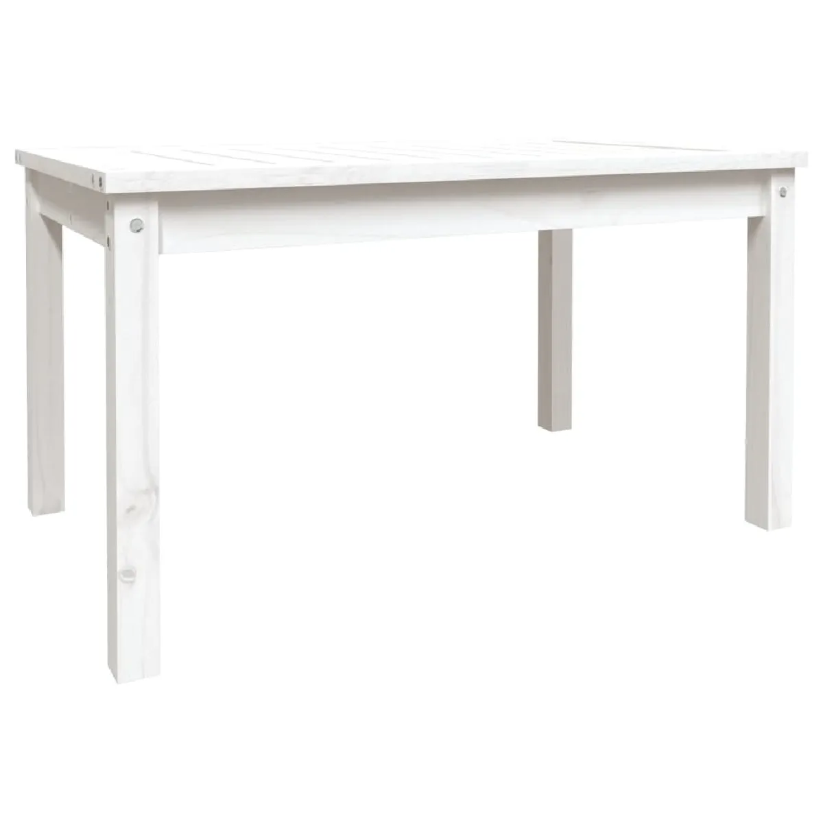 Table de jardin - Table d'extérieur blanc 82,5x50,5x45 cm bois massif de pin -GKD46048