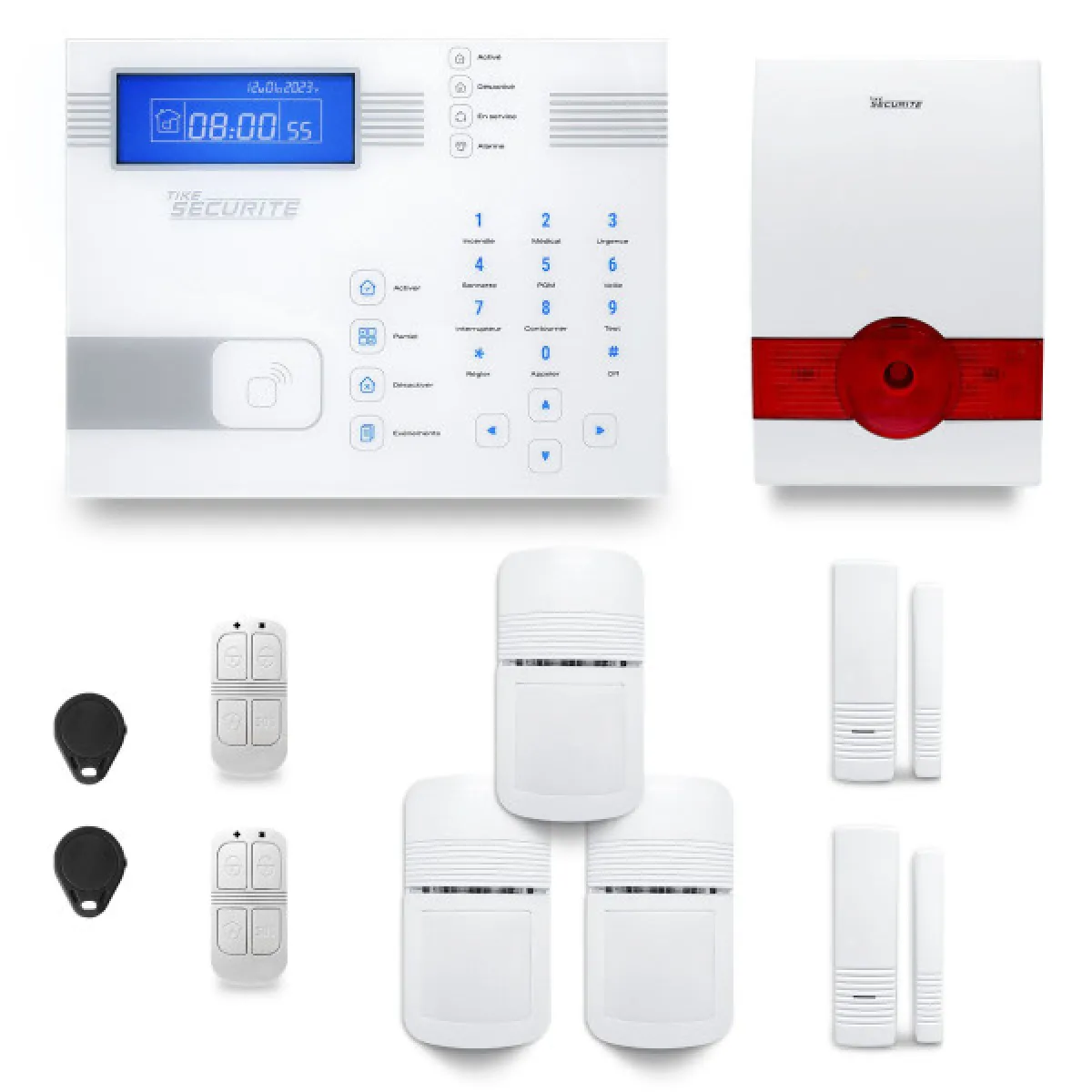 Alarme maison sans fil SHBi35 GSM/IP avec option GSM incluse