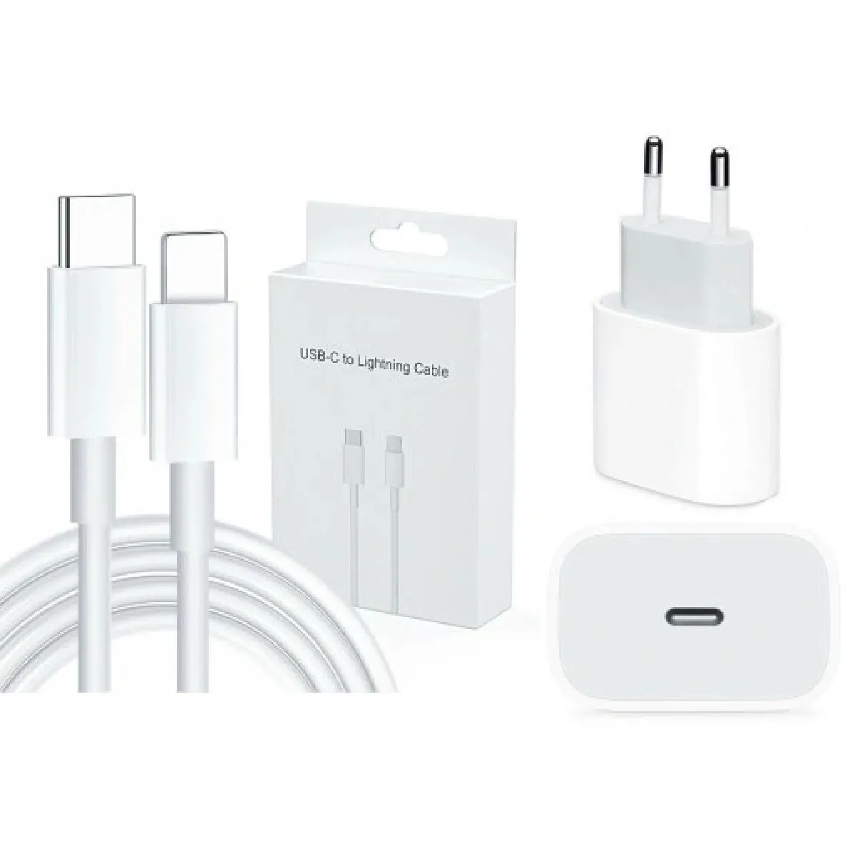 CHARGEUR RAPIDE 20W + CABLE IPHONE X XS XR 11 12,JL354