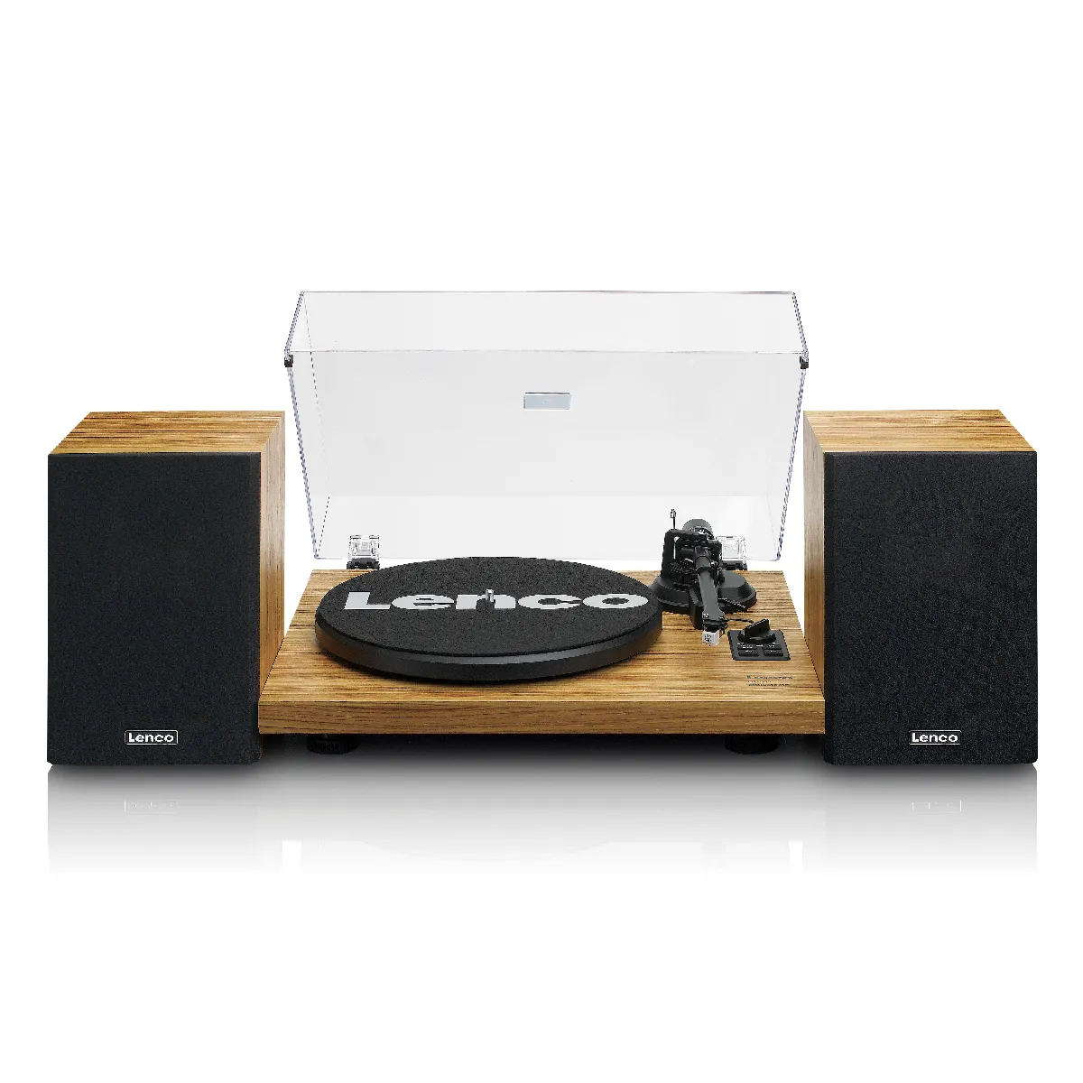 Platine vinyle avec amplificateur intégré, Bluetooth® et deux enceintes externes LS-500OK Noyer