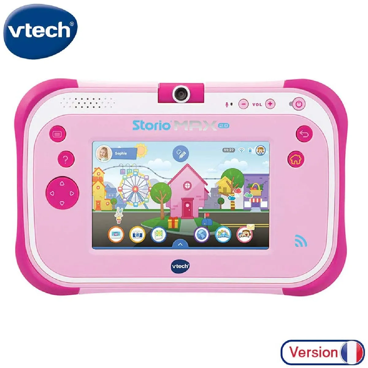 tablette tactile de 5 pouces pour Enfant de 3 ans à 11 ans rose