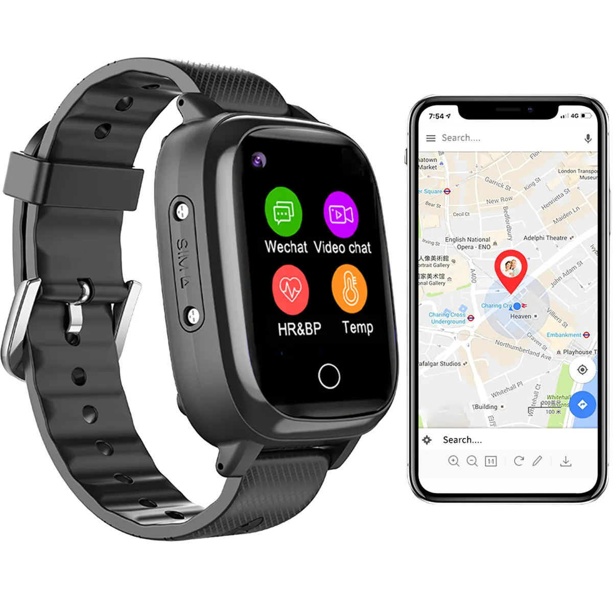 Montre Traceur GPS 4G WiFi