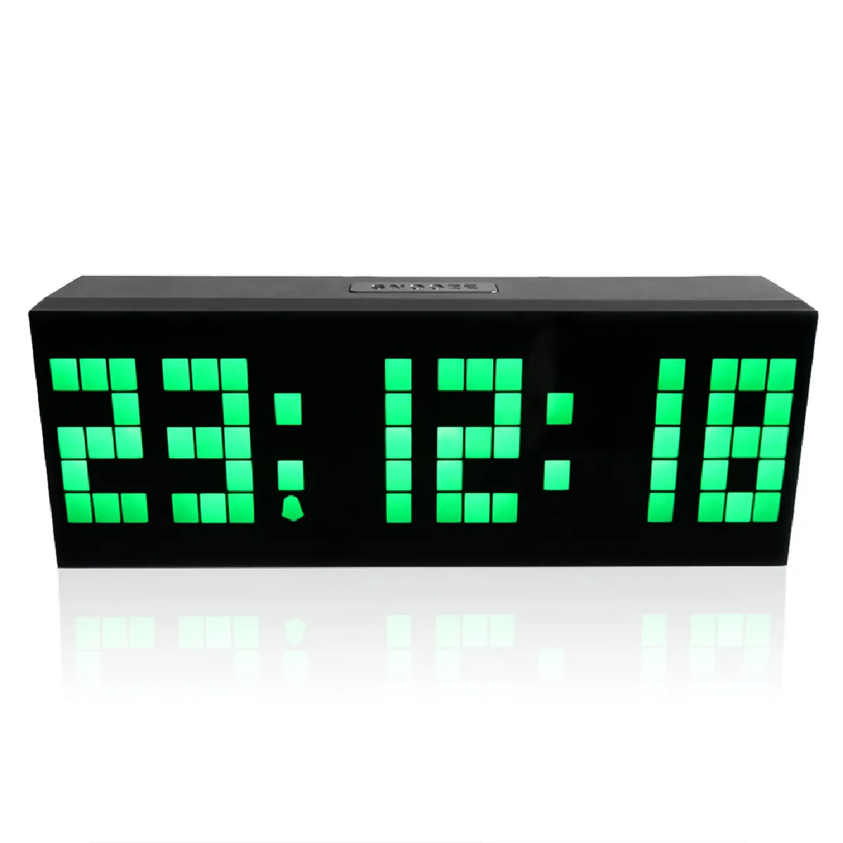 Télécommande multifonction Minuterie numérique lumineuse Horloge LED 6 bits à 5 segments - vert