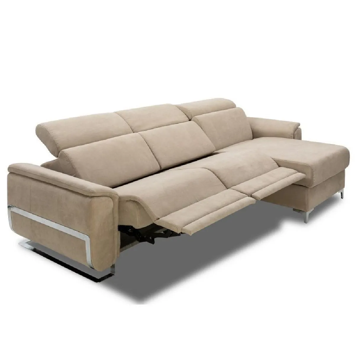 Canapé d'angle méridienne relax 2 places maxi électrique REAUMUR beige