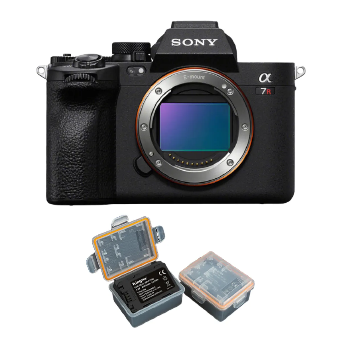 Sony Alpha A7R V Boîtier + batterie Kingma 2000 mAh (Sony NP-FZ100)