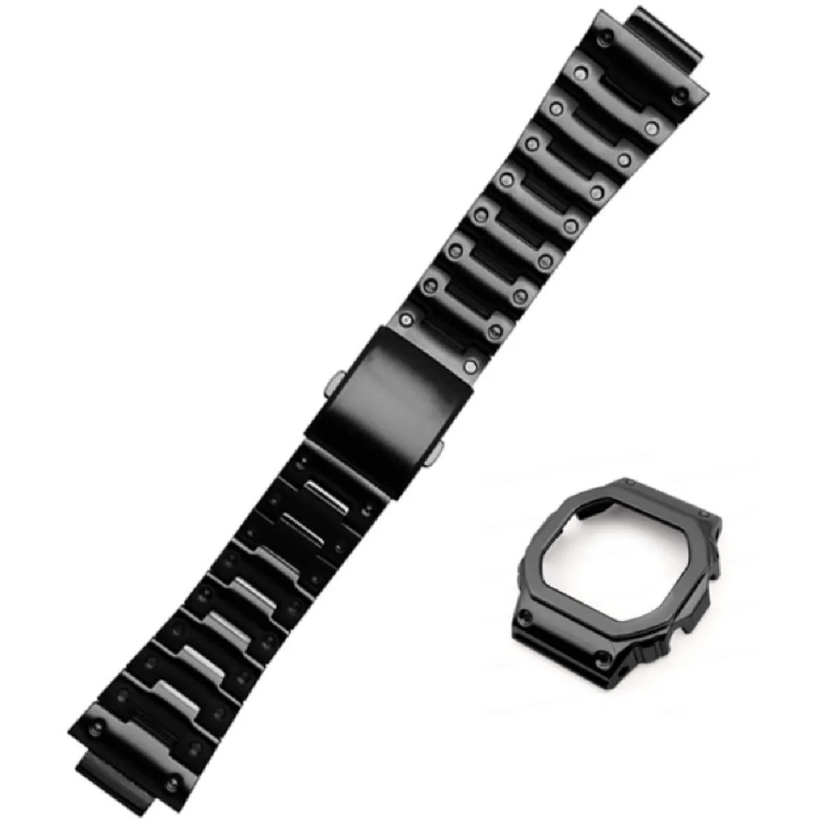 Bracelet en métal noir pour votre Casio G-SHOCK GW-5000/5035/DW5600/GW-M5610