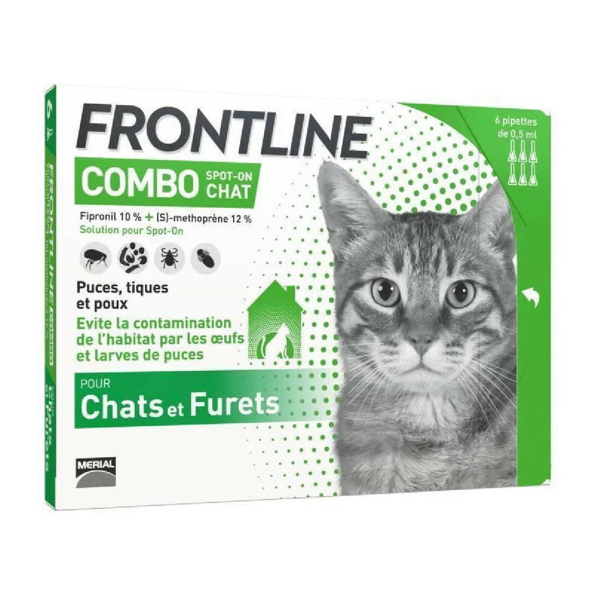 FRONTLINE Combo chat - 6 pipettes