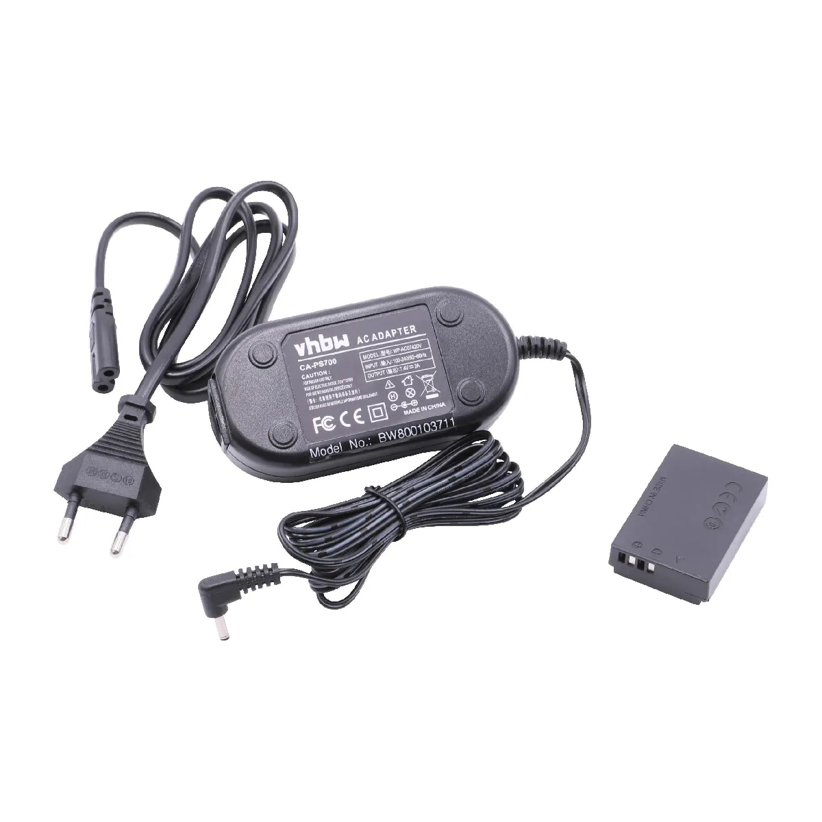 Chargeur avec adaptateur secteur pour CANON EOS M, 100D, M200 remplace ACK-E12