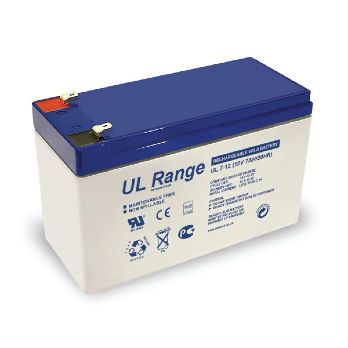 BATTERIE PLOMB ETANCHE ULTRACELL NP7-12 / UL7-12 - 12V 7Ah